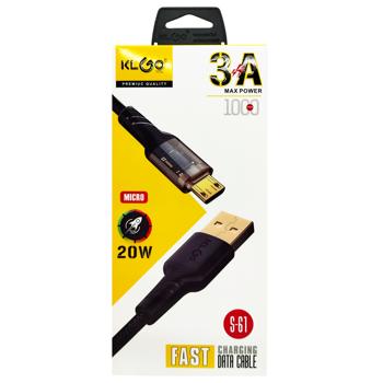 Кабель Klgo для передачі даних Android-Mirco USB 1м S-61 - купити, ціни на КОСМОС - фото 1