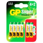 Батарейка GP LR03 AAA лужна 6шт