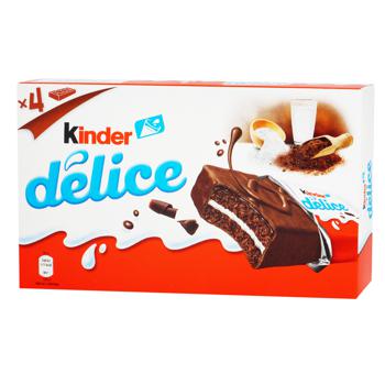 Тістечко Kinder Delice бісквітне шоколадне 156г - купити, ціни на NOVUS - фото 1