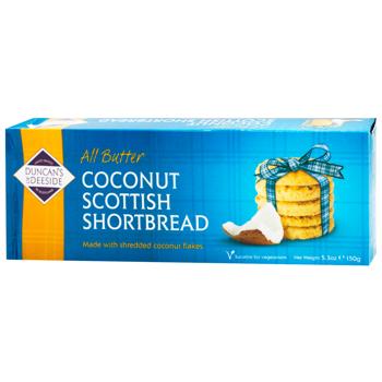 Duncan's of Deeside Coconut Shortbread Cookies 150g - buy, prices for WINETIME - photo 1