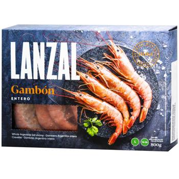 Креветки Lanzal Аргентинские красные замороженные L2 800г