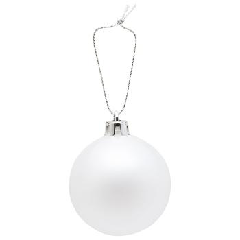 Actuel White Christmas Tree Ball 6cm