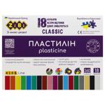 Пластилін ZiBi Kids Line Classic 18 кольорів