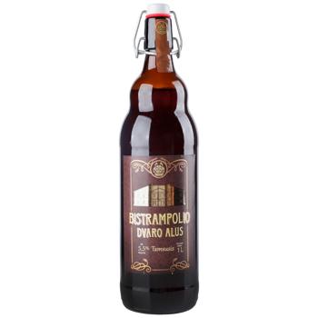 Пиво Bistrampolio Dvaro Alus Tamsusis темне нефільтроване 5,5% 1л - купити, ціни на МегаМаркет - фото 1