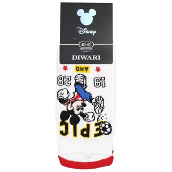 Diwari Disney Men's Socks s.25 370 white 17C-167SPM - buy, prices for ULTRAMARKET - photo 1