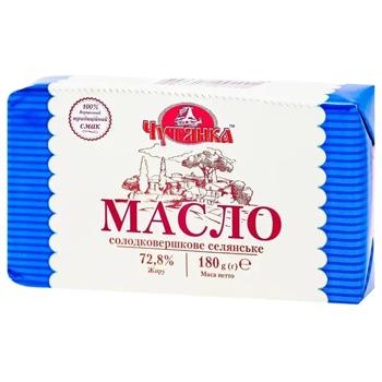 Масло Чутянка Селянське 72.8% 180г - купити, ціни на Ідеал - фото 2