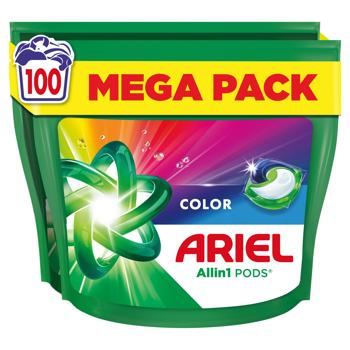 Капсули для прання Ariel Pods Color 100шт