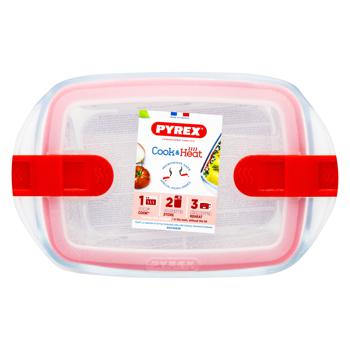 Форма для запікання Pyrex Cook & Heat прямокутна скляна 23X15х6см 1,1л - купити, ціни на METRO - фото 3