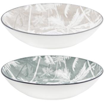 Тарелка Пальма суповая фарфор 20х4,3см - купить, цены на Auchan - фото 1