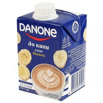 Напій молочний Danone до кави зі смаом банана 3,2% 212г - купити, ціни на КОСМОС - фото 1