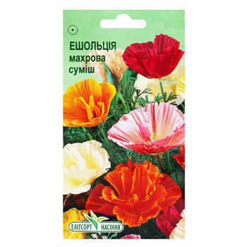 Elitsortnasinnia Eschsholzia Terry Mix Seeds 0.2g - buy, prices for NOVUS - photo 1