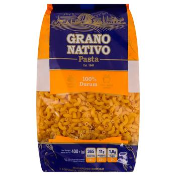 Макаронні вироби Grano Nativo Ріжки 400г - купити, ціни на ЕКО Маркет - фото 1