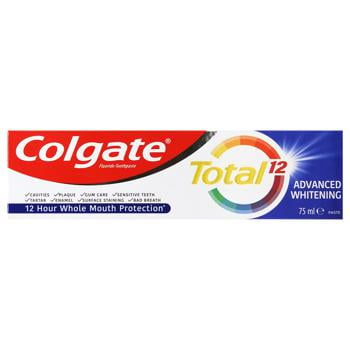 Зубная паста Colgate Total 12 Advanced Whitening 75мл - купить, цены на METRO - фото 1