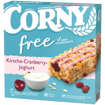 Corny Cereal Bars with Cherries and Cranberries 120g