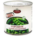 Горошок зелений Tasty консервований 425г