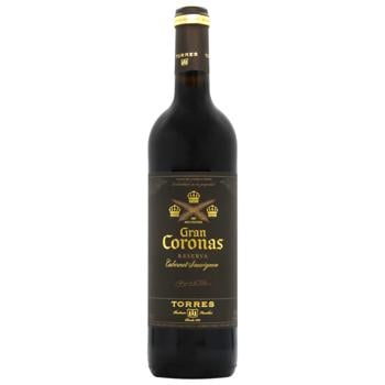 Вино Torres Gran Coronas червоне сухе 14% 0,75л