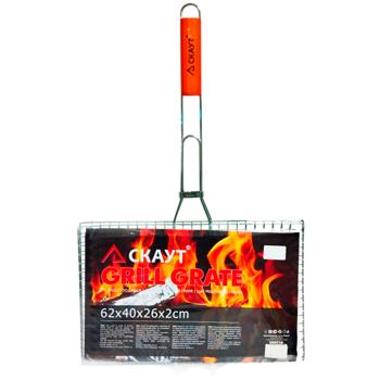 Решетка для гриля овощей Скаут с ручкой 40х26х2см - купить, цены на Восторг - фото 1