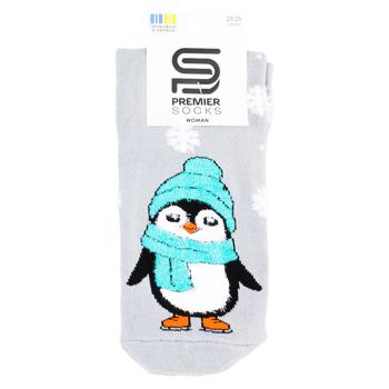 Premier Socks Penguin Premium Classic Terry Women's Socks with Fluffy Print s.23-25 - buy, prices for EKO Market - photo 1