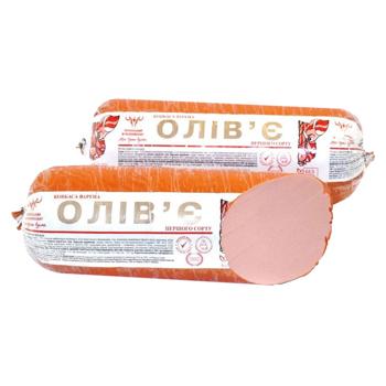 Колбаса Украинский Мясокомбинат Оливье вареная первый сорт - купить, цены на Чудо Маркет - фото 1