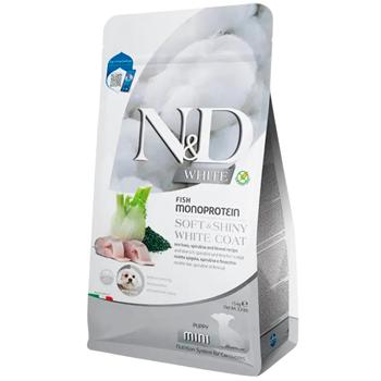 Farmina N&D Grain Free White Mini Puppy сухий корм для цуценят 1,5 кг - сібас, спіруліна та фенхель - купить, цены на MasterZoo - фото 1