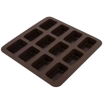 Lessner Chef Choco Square Silicone Cupcake Baking Dish 12pcs 25х25х3cm - buy, prices for Vostorg - photo 2