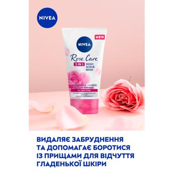 Гель, скраб и маска Nivea Rose Care 3в1 150мл - купить, цены на МегаМаркет - фото 6