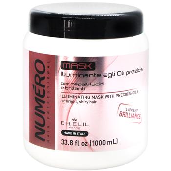 Brelil Numero Brilliance Mask to give shine with valuable oils 1l - buy, prices for NOVUS - photo 1