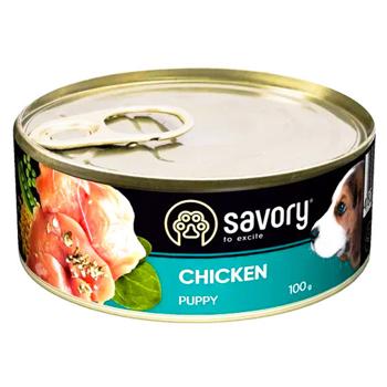 Savory Wet Food with Chicken for Puppies of All Breeds 12pcs x 100g - buy, prices for MasterZoo - photo 4