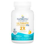 Риб'ячий жир і вітамін Д3 Nordic Naturals Ultimate Omega-D3 2X зі смаком лимона 2150мг 60 гелевих капсул