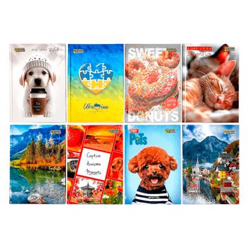 Дневник Тетрада твердая обложка в ассортименте - купить, цены на Auchan - фото 1