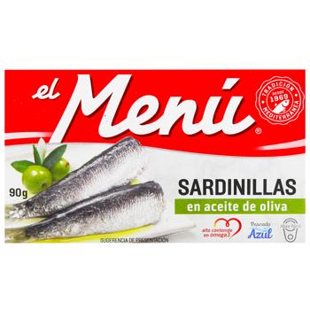 Сардины El Menu средиземноморские в оливковом масле 90г - купить, цены на - фото 2