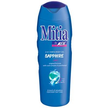 Шампунь-гель Mitia Sapphire для душа для мужчин 400мл