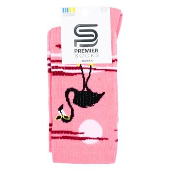 Носки Premier Socks Премиум Exclusive Blask&White on Pink женские классические р.23-25 - купить, цены на ЕКО Маркет - фото 1