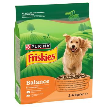 Корм сухий Friskies Balance з куркою, яловичиною та овочами для собак 2,4кг - купити, ціни на Чудо Маркет - фото 3