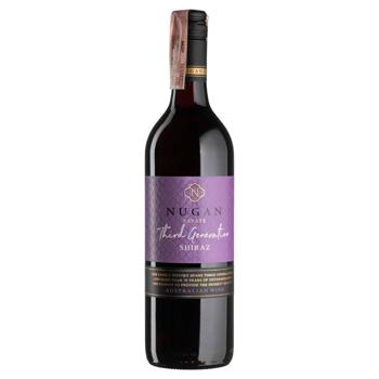 Вино Nugan Estate Shiraz Third Generation красное сухое 13,5% 0,75л - купить, цены на - фото 1