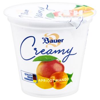 Bauer Creamy Apricot-Mango Milk Dessert Based on Yogurt 8% 125g - buy, prices for METRO - photo 1