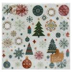 La Fleur New Year's Embroidery 2-Ply Table Napkins 33*33cm 16pcs