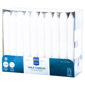 Metro Professional Beige Housrhold Candle 21.5x180mm 30pcs - buy, prices for METRO - photo 1