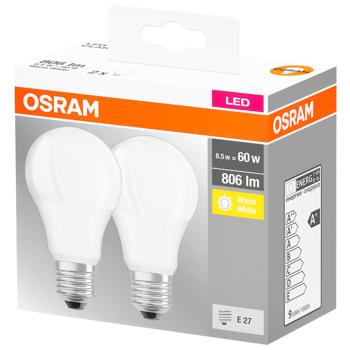 LED ЛАМПА OSR A60Е27 8.5W2700К - купить, цены на Auchan - фото 1