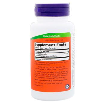 Now Foods Cascara Sagrada 450mg 100 capsules - buy, prices for - photo 3