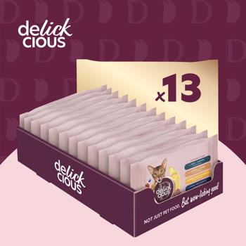 Набір вологих кормів Delickcious Набір №2 для дорослих котів 330г - купити, ціни на Auchan - фото 7
