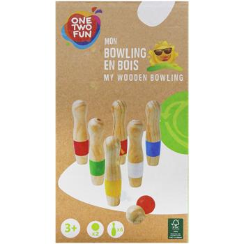One Two Fun Wooden Bowling 28cm - buy, prices for - photo 2