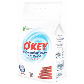 Пральний порошок O'key Universal кисневий 2,8кг