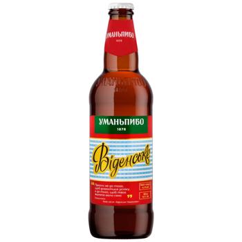 Пиво Уманьпиво Венское светлое 4,5% 0,5л - купить, цены на NOVUS - фото 1