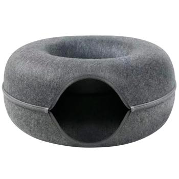 Тоннель-лежанка Lapka 50х20см серый