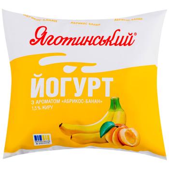 Yahotynskyi Apricot-Banana Yogurt 1.5% 400g - buy, prices for Auchan - photo 1