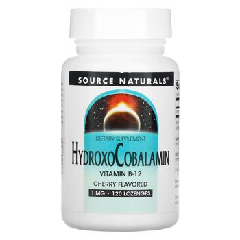 Source Naturals HydroxoCobalamin Cherry Flavored Vitamin B12 1mg 120 lozenges - buy, prices for Biotus - photo 1