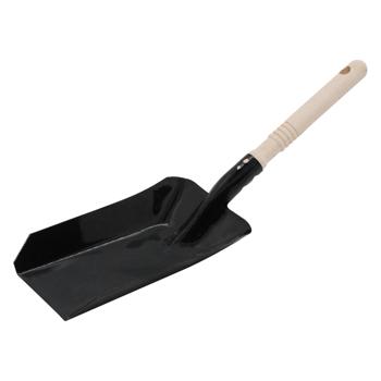 Metal Fireplace Scoop With Wooden Handle 23.5х12.5cm - buy, prices for MegaMarket - photo 1