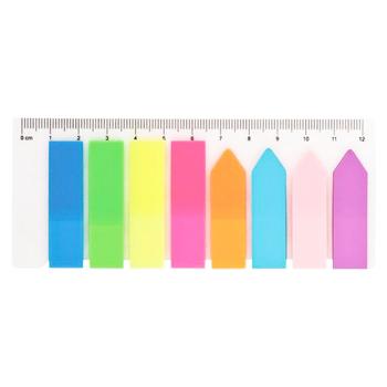 Buromax Neon Self-adhesive Film Index 45x12mm 8 Colors 25 Sheets Each - buy, prices for - photo 2