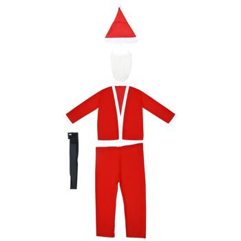 Костюм новорічний Actuel Санта чоловічий 5 предметів - купити, ціни на Auchan - фото 1